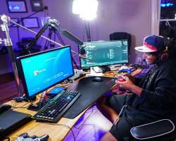 He loves to spend most of his time in his studio where he plays and creates his videos.